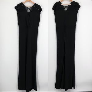BELLE BADGLEY MISCHKA Black Evening Gown